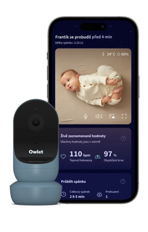Owlet baby monitor a mobilní aplikace