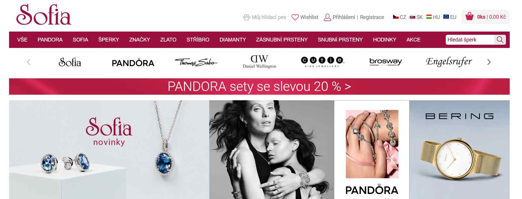 Sofia webové stránky e-shopu