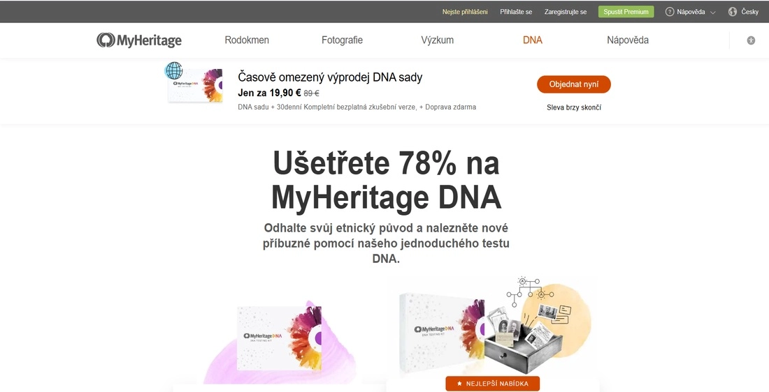 Homepage Myheritage s testy