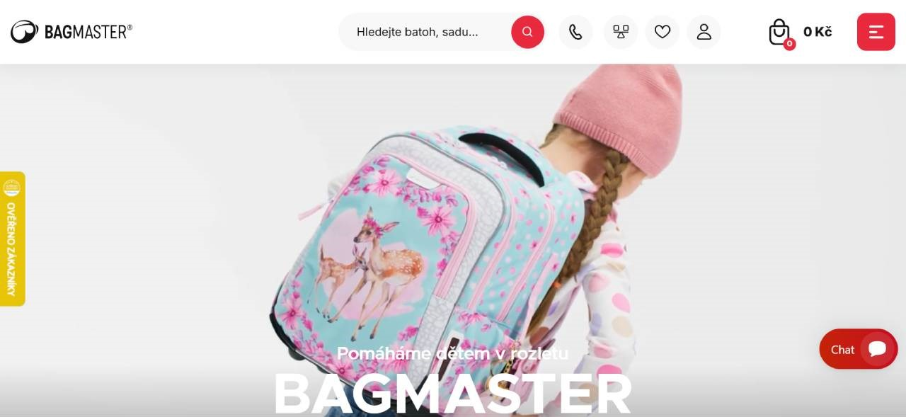 Bagmaster - dívka s batohem na zádech