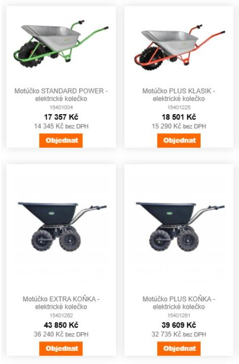 Motúčko - nabídka produktů