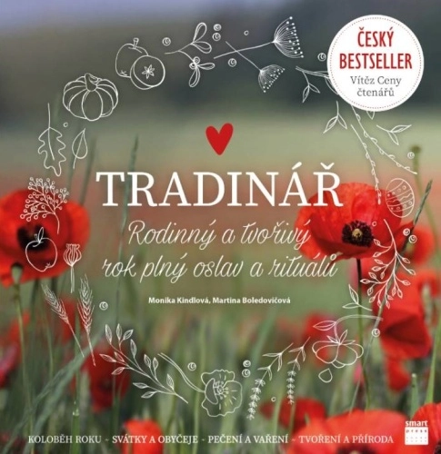 kniha Tradinář s červenými máky na louce
