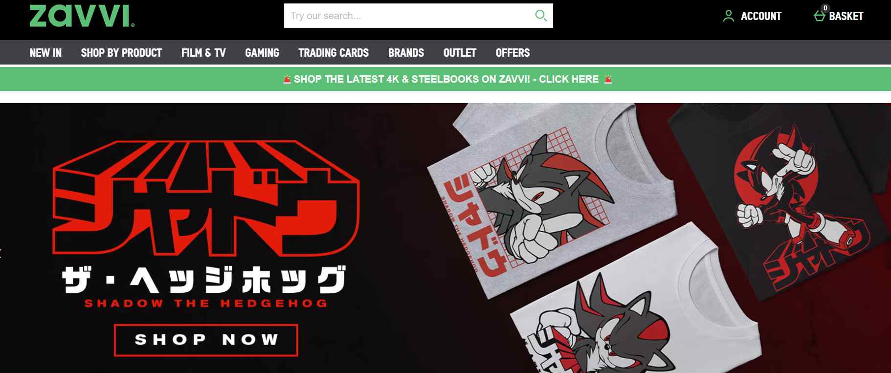 zavvi e-shop webove stranky
