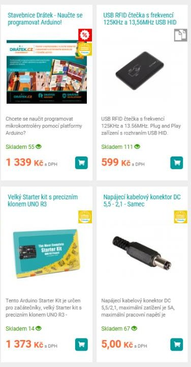 Drátek - nabídka produktů