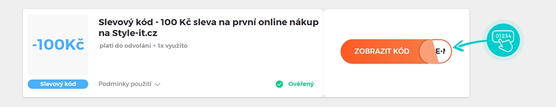 Ukázka slevového kódu Style-It