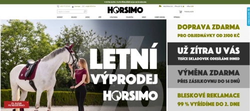 Horsimo - žena s koněm na cvičišti