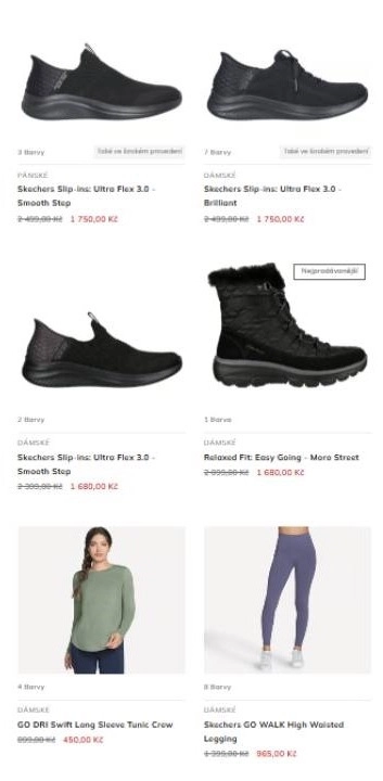 tenisky, vysoké boty, tričko s dlouhým rukávem a legíny