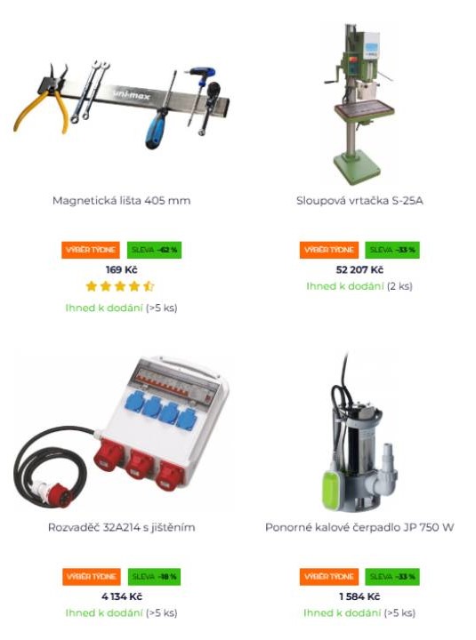magnetická lišta, sloupová vrtačka, rozvaděč a pnorné čerpadlo