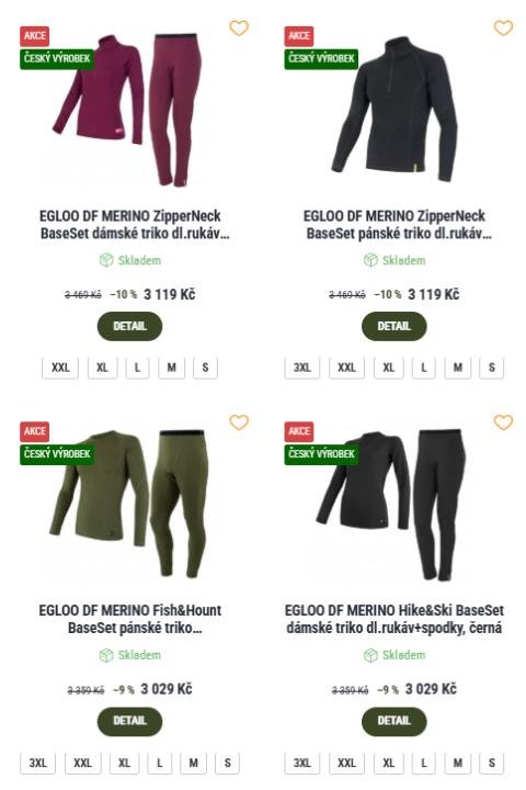 Merinoshop - dámské sety, pánské tričko s dlouhým rukávem a pánský set