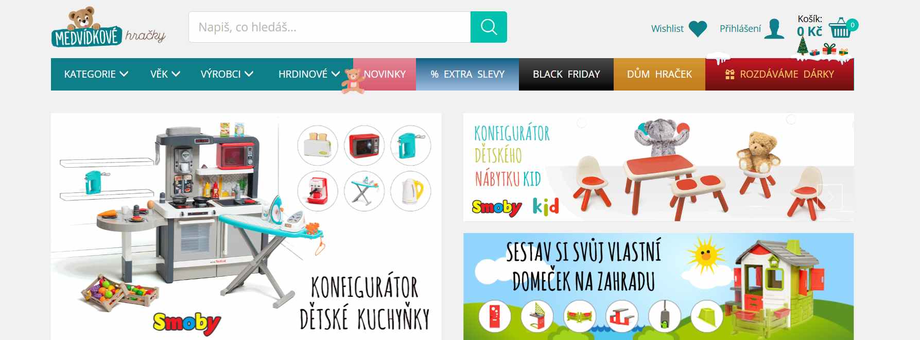 Medvidkovehracky.cz eshop webove stranky