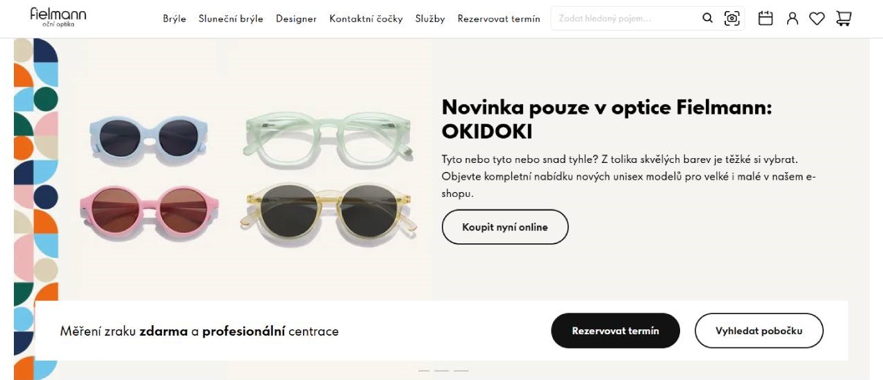 fielmann - barevné brýle s tmavými skly OKIDOKI