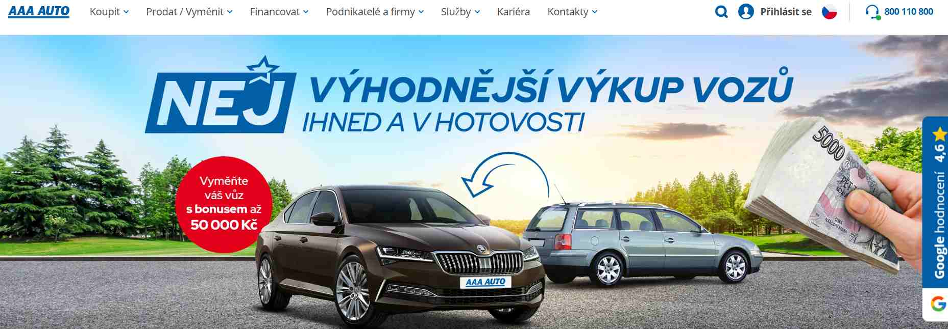 aaa auto webové stránky e-shopu