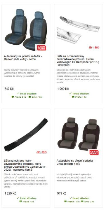 Filson store - nabídka produktů