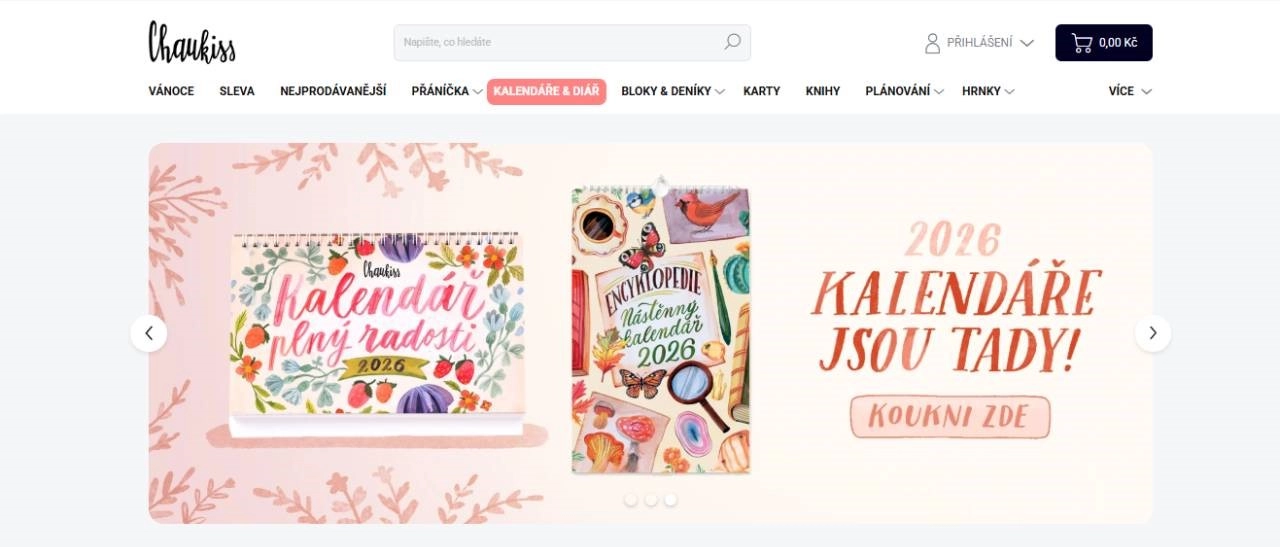 stolní kalendář a kapesní kalendář