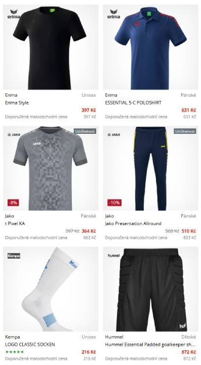 WePlayHandball.cz - nabídka produktů