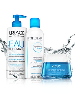 kosmetika Uriage Bioderma a Vichy