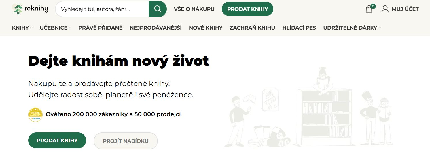 reknihy webové stránky e-shopu