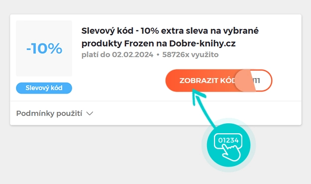 Ukázka slevového kódu Dobré-knihy.cz