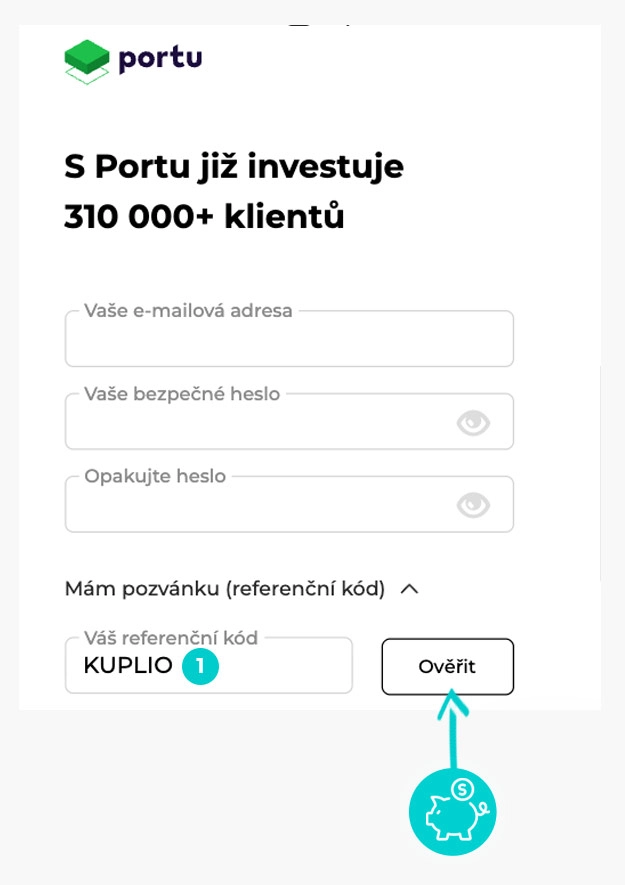 Návod jak uplatnit slevový kód v košíku e-shopu Portu