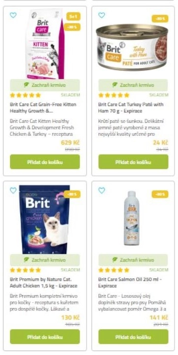 krmiva pro mačky, konzerva pro mačky a lososový olej