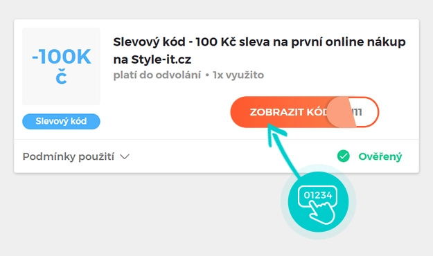 Ukázka slevového kódu Style-It