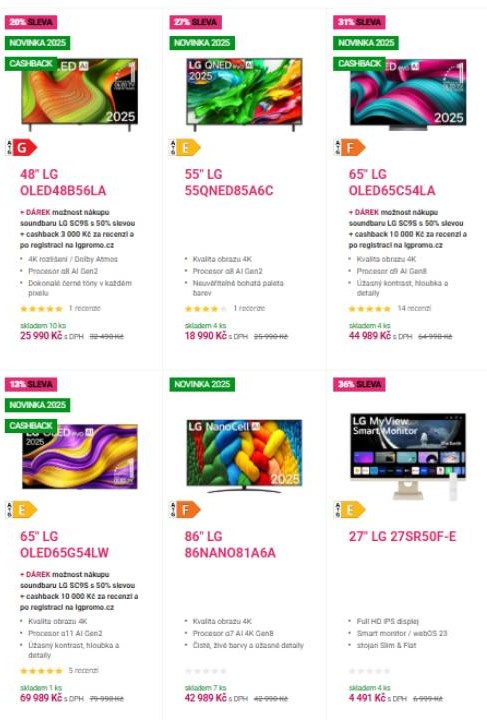 LG Shop - televizory