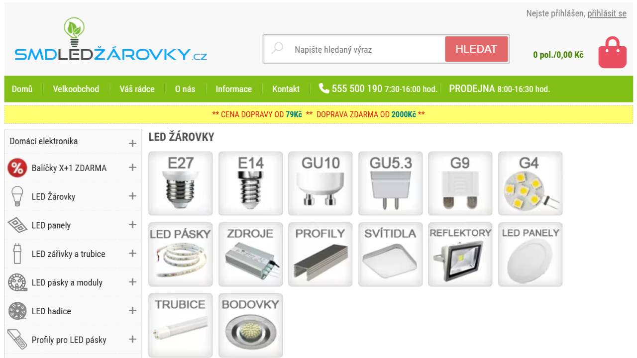 SMD LED žárovky - e-shop