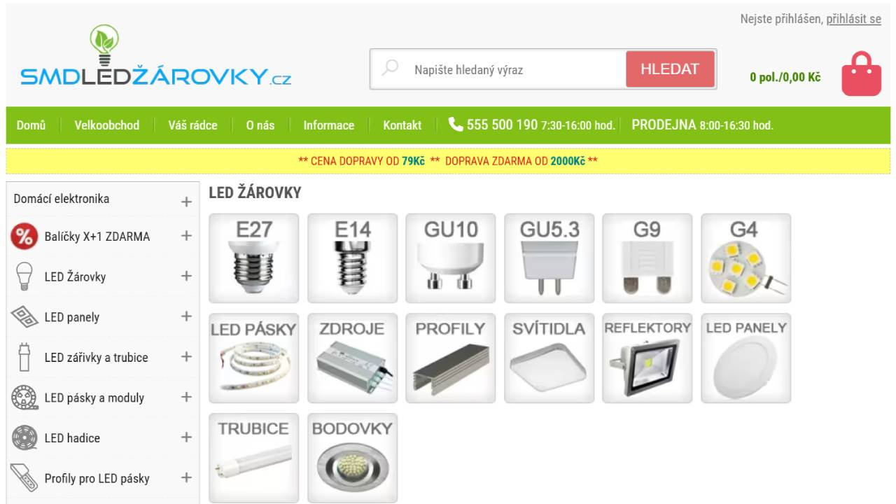 SMD LED žárovky - e-shop