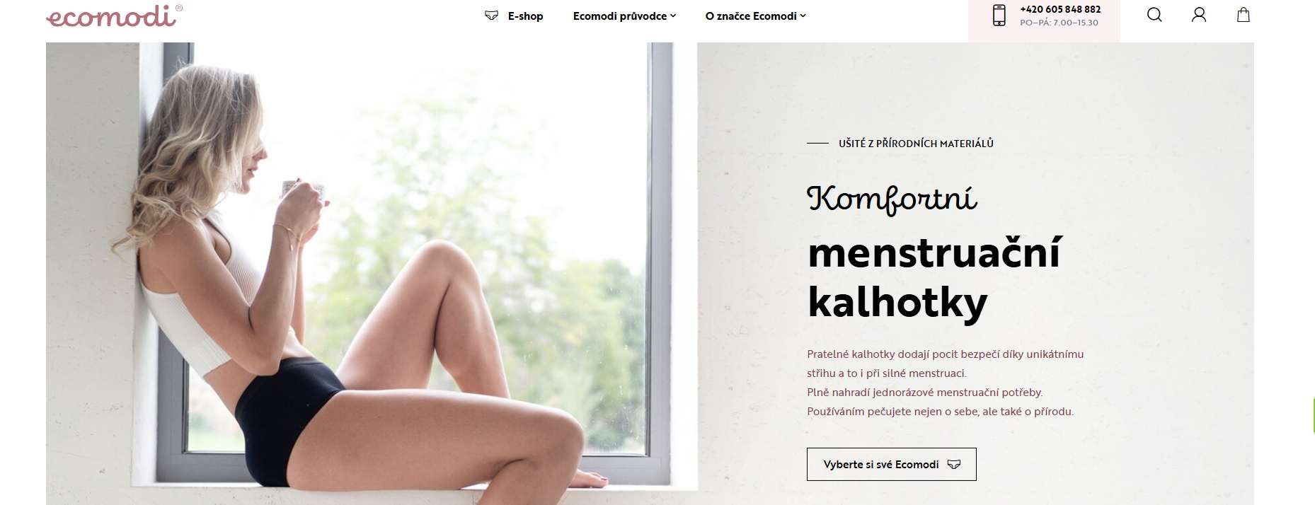 ecomodi webové stránky e-shopu