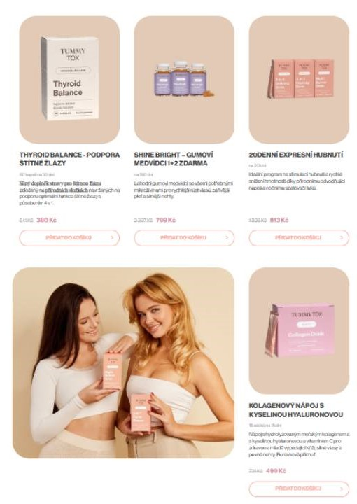 dvě ženy s baleními a balení na podporu zdraví a krásy a gumoví medvídci