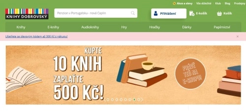 kreslené knihy a akce koupě 10 knih za 500 Kč