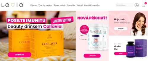 balení drinků Collavio, kloubní výživy FlexiColl a spalovačů tuků Vitallio