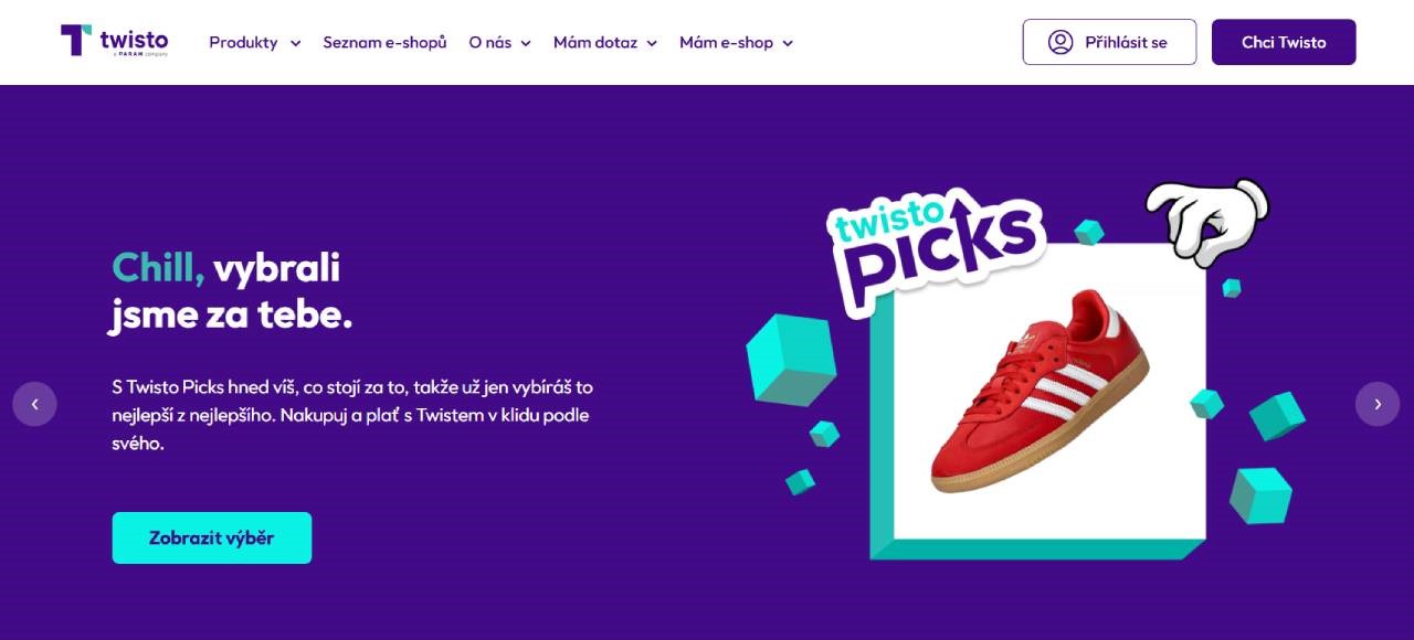 Twisto - červená teniska