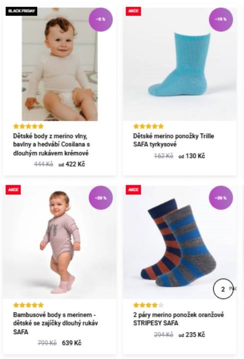 dětské body, dětské merino ponožky, bambusové body a 2 páry merino ponožek