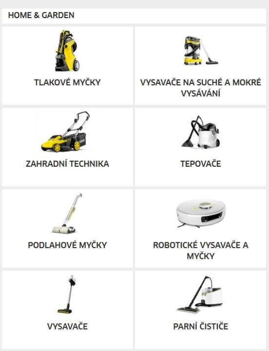 Karcher - tlakové myčky, vysavače, zahradní technika, tepovače, parní čističe